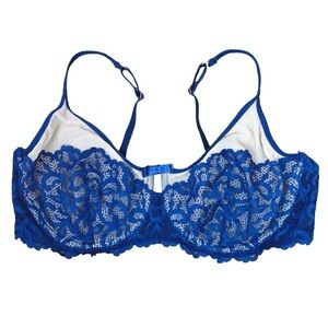40DD Frederick’s‎ of Hollywood Lace Underwire Bra, Royal Blue